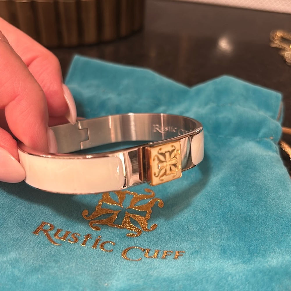 Rustic cuff bangle